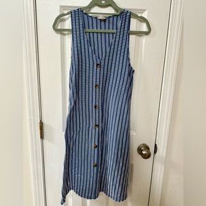 Sleeveless Button Front Dress